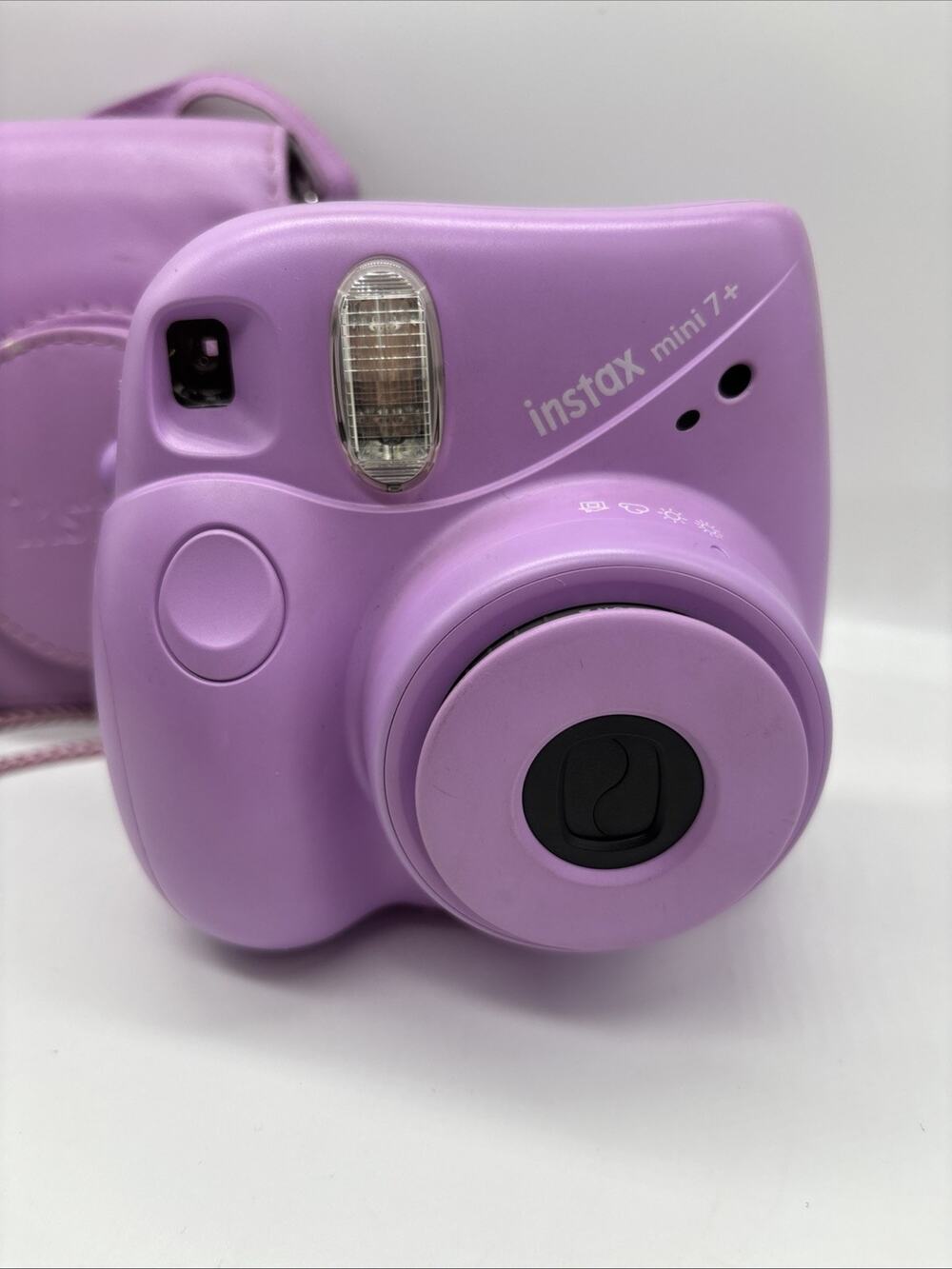 Fujifilm Instax Mini 7 + Plus Instant Camera Lilac & Case Plus Film- TESTED